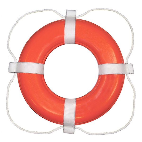 Taylor Made Taylor Made Foam Ring Buoy - 24" - Orange w/White Grab Line 364 - main